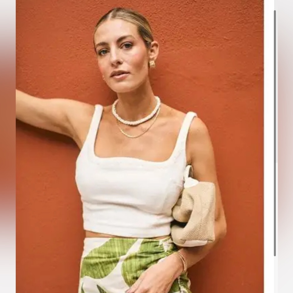 Antoni Melani white sleeveless top size 8
